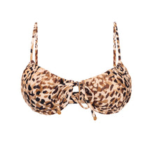 Laden Sie das Bild in den Galerie-Viewer, Product Front: Rio De Sol Haut Top Leopard Balconet-Tie