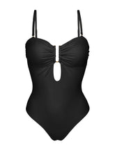 Carica l'immagine nel visualizzatore di Gallery, Product Front: Rio De Sol Une Pièce Malibu-Black Sara-Op
