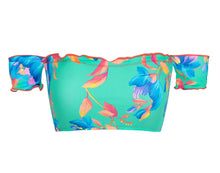 Charger l'image dans la galerie, Product Front: Rio De Sol Haut Top Acqua Flora Off Shoulder