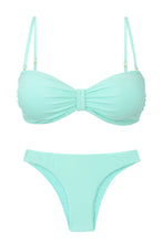 Laden Sie das Bild in den Galerie-Viewer, Product Front: Rio De Sol Ensemble Set Malibu-Menta Bandeau-Duo Essential