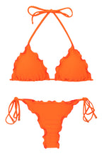Laden Sie das Bild in den Galerie-Viewer, Product Front: Rio De Sol Ensemble Set Dots-Orange Frufru-Fio