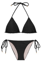 Carica l'immagine nel visualizzatore di Gallery, Product Front: Rio De Sol Ensemble Set Shimmer-Black Tri-Rope Ibiza-Rope
