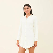 Laden Sie das Bild in den Galerie-Viewer, Image 02: Uv Line Chemise Shirtdress Copenhagen Fem Off White Upf50+