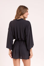 Carica l'immagine nel visualizzatore di Gallery, Image 08: Rio De Sol Robe De Plage Black Kimono