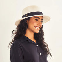 Carica l'immagine nel visualizzatore di Gallery, Image 02: Uv Line Chapeau Panama Hat Shanghai Imp Uni White Black Upf50+