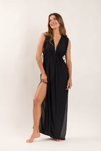Laden Sie das Bild in den Galerie-Viewer, Image 04: Rio De Sol Vêtement De Plage Black Long Dress Soleil