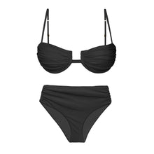 Laden Sie das Bild in den Galerie-Viewer, Product Front: Rio De Sol Ensemble Set Malibu-Black Zaya Amy