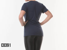 Charger l'image dans la galerie, Model Back: Alto Giro Fitness Haut T-Shirt Skin Fit Mak
