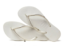 Charger l'image dans la galerie, Product Back: Havaianas Tongs Slim Crystal Mesh Sw White