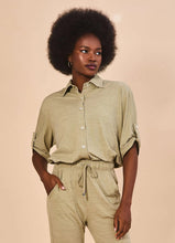 Laden Sie das Bild in den Galerie-Viewer, Gallery: Uv Line Chemise Shirt Copa Sand Upf50+