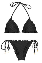 Laden Sie das Bild in den Galerie-Viewer, Product Front: Rio De Sol Ensemble Kiwanda Preto Frufru