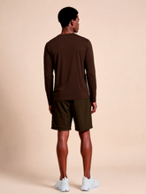 Carica l'immagine nel visualizzatore di Gallery, Model Back: Uv Line T-Shirt Longsleeve New Fit Textura Masc Brown Upf50+