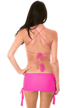 Laden Sie das Bild in den Galerie-Viewer, Image 04: Rio De Sol Haut Soutien Ambra Jupe Rosa Choque