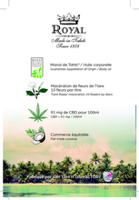 Charger l'image dans la galerie, Image 06: Monoï Royal Monoi Oils Monoi Royal Cb Glass Bottle