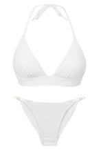 Carica l'immagine nel visualizzatore di Gallery, Product Front: Rio De Sol Ensemble Set Bora-White Tri-Cos Cheeky-Fixa