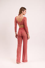 Carica l'immagine nel visualizzatore di Gallery, Model Back: Rio De Sol Pantalon De Plage Floral-Scales Pants Lana