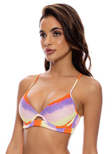 Laden Sie das Bild in den Galerie-Viewer, Image 04: Luli Fama Haut Top Underwire Miami Sunsets