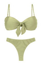 Carica l'immagine nel visualizzatore di Gallery, Product Front: Rio De Sol Ensemble Set Oliva Bandeau-No Nice-Fio