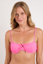Laden Sie das Bild in den Galerie-Viewer, Gallery: Rio De Sol Haut Top Mtx-Ultrapink Balconet-Tie
