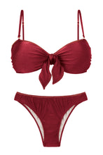 Laden Sie das Bild in den Galerie-Viewer, Product Front: Rio De Sol Ensemble Set Shimmer-Divino Bandeau-Knot Essential