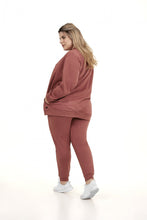 Carica l'immagine nel visualizzatore di Gallery, Model Back: Alto Giro Fitness Haut Jaqueta Melange Plus Rosa Hug