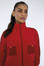 Charger l'image dans la galerie, Image 05: Alto Giro Fitness Haut Jaqueta Techno Taslon Com Bolsos Vermelho Haute Red