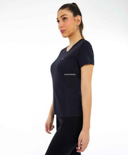 Carica l'immagine nel visualizzatore di Gallery, Image 02: Alto Giro Fitness Haut T-Shirt Skin Fit Recortes Com Refletivos Preto