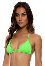 Charger l'image dans la galerie, Image 02: Luli Fama Haut Top Wavy Ruched Que Sera Sera Neon Lime