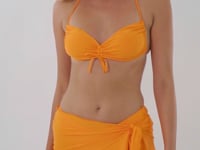Carica e avvia il video nel visualizzatore di galleria, Video: Rio De Sol Jupe De Page Bio-Laranjada Mini Skirt