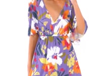 Charger et lire la vidéo dans la visionneuse de la Galerie, Video: Rio De Sol Mini Dress Garden-Flower Mini Dress