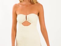 Carica e avvia il video nel visualizzatore di galleria, Video: Rio De Sol Mini Dress Brisa-Offwhite Sara Dress