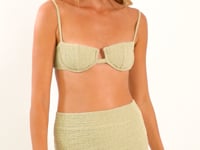 Charger et lire la vidéo dans la visionneuse de la Galerie, Video: Rio De Sol Jupe De Page Brisa-Pistache Rubi Skirt