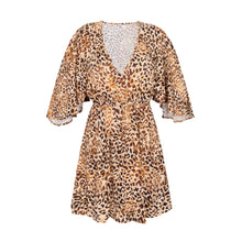 Charger l'image dans la galerie, Product Front: Rio De Sol Mini Dress Leopard Mini Dress