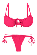 Carica l'immagine nel visualizzatore di Gallery, Product Front: Rio De Sol Ensemble Set Dots-Virtual-Pink Balconet-Tie Pipa