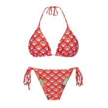 Carica l'immagine nel visualizzatore di Gallery, Product Front: Rio De Sol Ensemble Set Floral-Scales Tri-Inv Lacinho