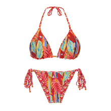 Carica l'immagine nel visualizzatore di Gallery, Product Back: Rio De Sol Ensemble Set Floral-Scales Tri-Inv Lacinho