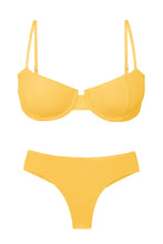 Carica l'immagine nel visualizzatore di Gallery, Product Front: Rio De Sol Ensemble Set Malibu-Yellow Balconet Ciao