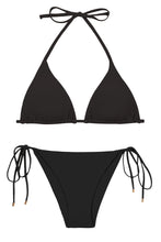 Laden Sie das Bild in den Galerie-Viewer, Product Front: Rio De Sol Ensemble Set Nero Tri-Inv Lacinho