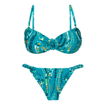 Laden Sie das Bild in den Galerie-Viewer, Product Front: Rio De Sol Ensemble Set Rain Bandeau-Crispy Cheeky-Crispy