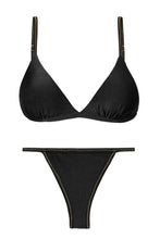 Laden Sie das Bild in den Galerie-Viewer, Product Front: Rio De Sol Ensemble Set Shimmer-Black Tri-Fixo California