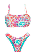 Carica l'immagine nel visualizzatore di Gallery, Product Front: Rio De Sol Ensemble Set Splash Bandeau-Reto Highleg
