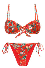 Laden Sie das Bild in den Galerie-Viewer, Product Front: Rio De Sol Ensemble Set Wildflowers Balconet-Pushup Ibiza-Comfy