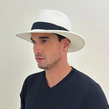 Laden Sie das Bild in den Galerie-Viewer, Image 06: Uv Line Chapeau Panama Chapeu Shanghai Imp Uni Branco/Preto