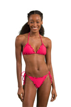 Laden Sie das Bild in den Galerie-Viewer, Model Front: Rio De Sol Bas Bottom Dots-Virtual-Pink Frufru-Fio
