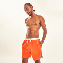 Carica l'immagine nel visualizzatore di Gallery, Gallery: Uv Line Bermuda / Short Pour Homme Shorts Boxer Orange Upf50+
