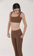 Charger l'image dans la galerie, Product Front: Uv Line Fitness Bas Legging Fit Aspen Brown Upf50+
