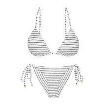 Carica l'immagine nel visualizzatore di Gallery, Product Front: Rio De Sol Ensemble Set Linea-White Lia Cheeky-Tie
