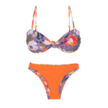 Laden Sie das Bild in den Galerie-Viewer, Product Back: Rio De Sol Ensemble Set Garden-Flower Bandeau-Joy Essential
