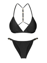 Laden Sie das Bild in den Galerie-Viewer, Product Front: Rio De Sol Ensemble Set Shimmer-Black Tri-Fixo-Noa Cheeky-Noa
