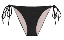Charger l'image dans la galerie, Product Front: Rio De Sol Bas Bottom Shimmer-Black Ibiza-Rope

